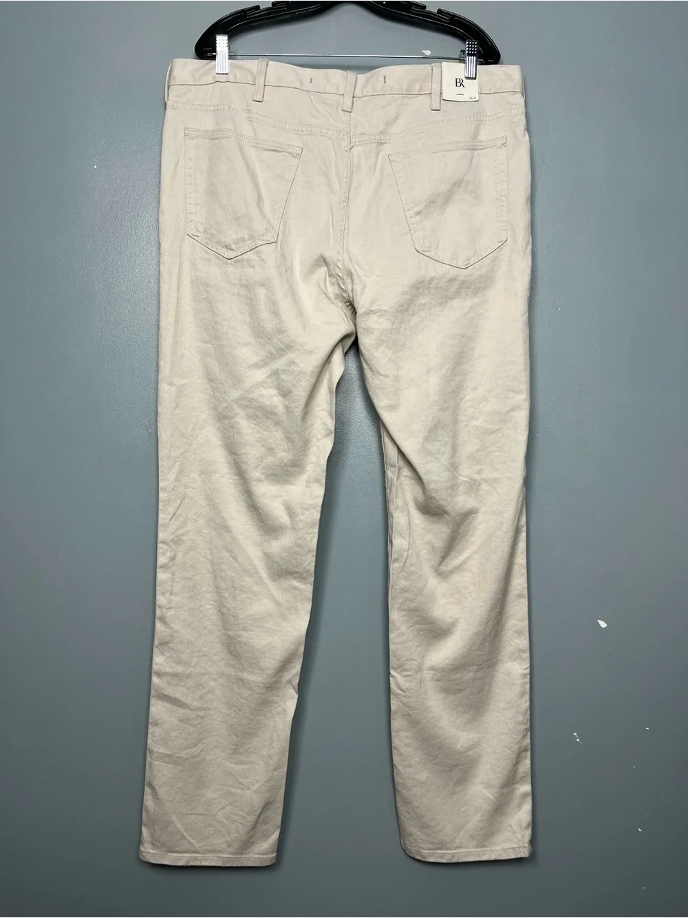 Banana Republic Men’s Slim Fit Linen Cotton Travelers Pants Sandstone Size 38x32
